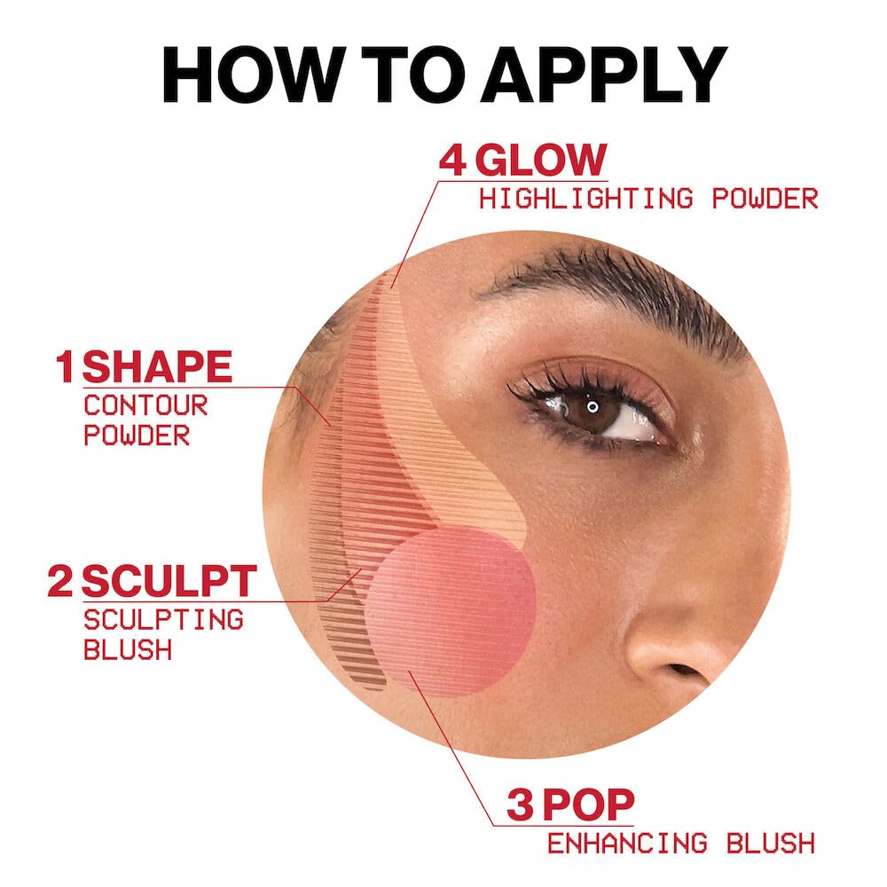 Smashbox Halo Sculpt + Glow close-up reveals contour and highlighter options.
