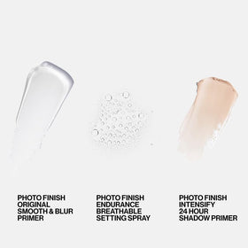 Smashbox On-Set Essentials packaging closeup highlighting vegan cruelty-free trio