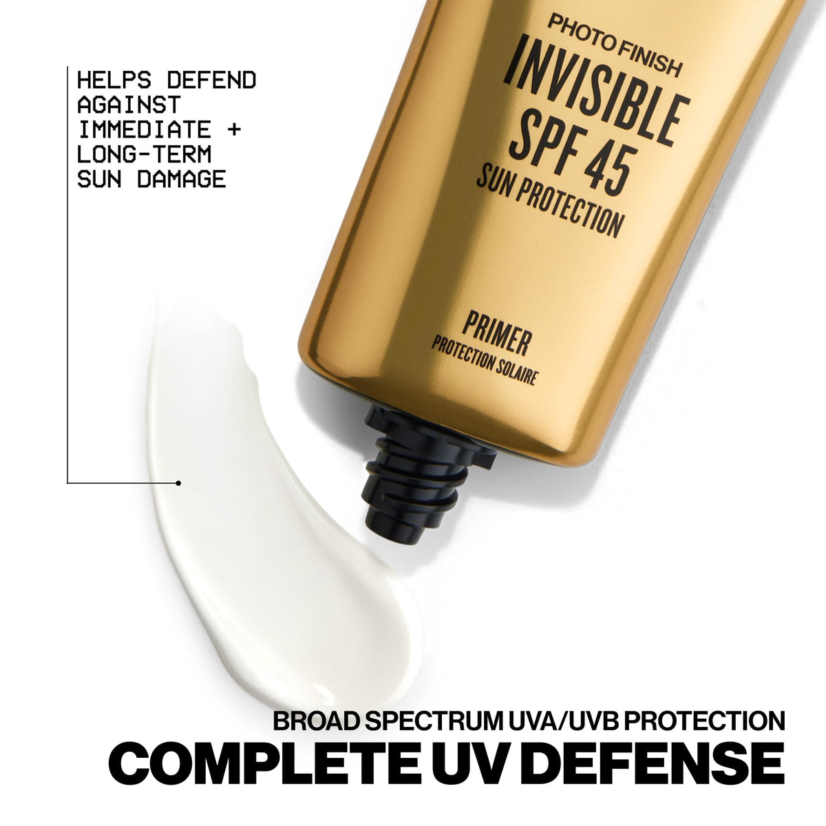 Close-up of Smashbox primer texture delivering breathable, non-greasy finish.