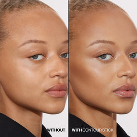 Smashbox Precision Contour Stick demonstrates creamy, blendable formula for natural-looking cheek definition.