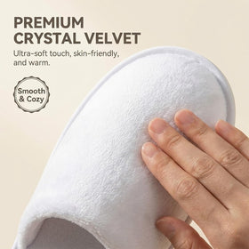 SMDZME crystal velvet upper slippers offer cozy comfort.