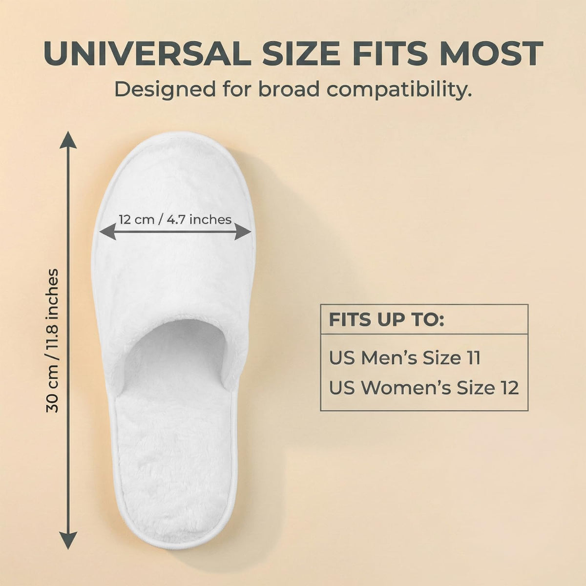 SMDZME slippers white interior view, individually wrapped for hygiene.