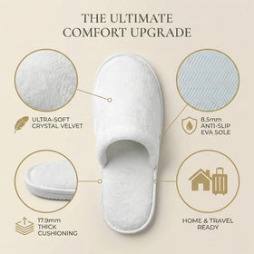 SMDZME slippers with non-slip EVA soles for safe use.