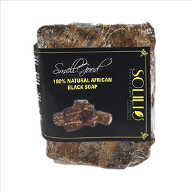 SmellGood African black soap block 5 lb for daily cleansing and long-lasting value