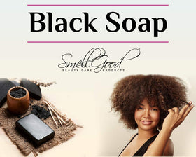 SmellGood soap in hands ready to lather for face or body cleansing