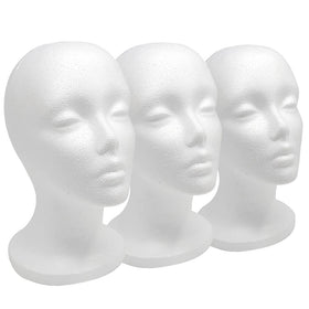 Smilco 12-inch foam wig head for secure styling and display