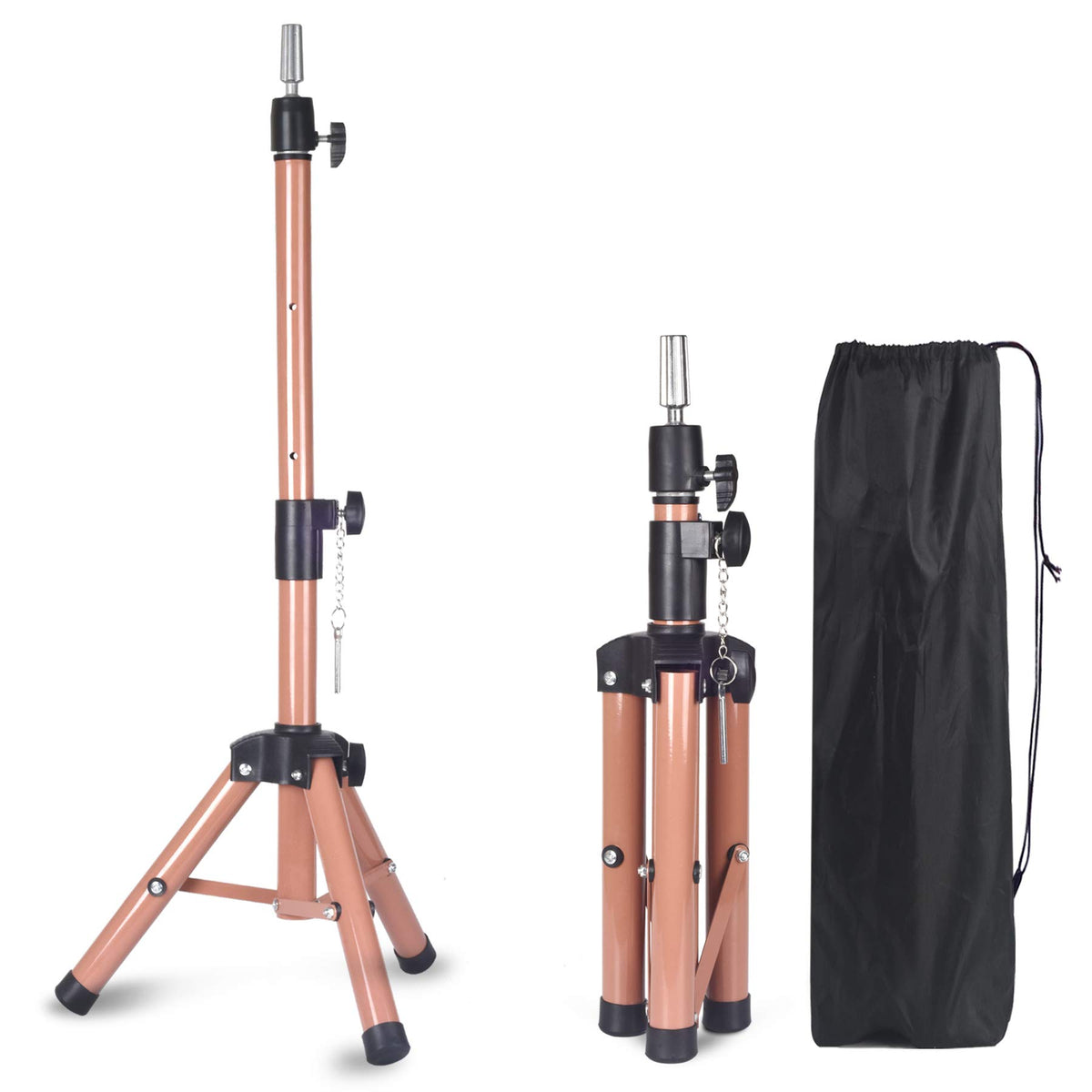 Smilco adjustable height mannequin head stand for precise styling tasks.