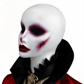Smilco white foam wig head supports wigs, hats and hairpieces