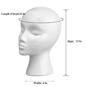 Smilco wig head bottom clamp hole for secure styling.
