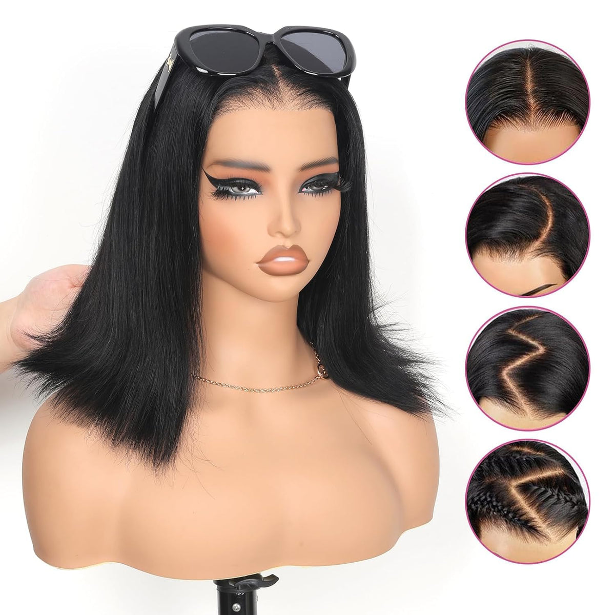 Smilenice lace frontal wig side-part ready for versatile styling