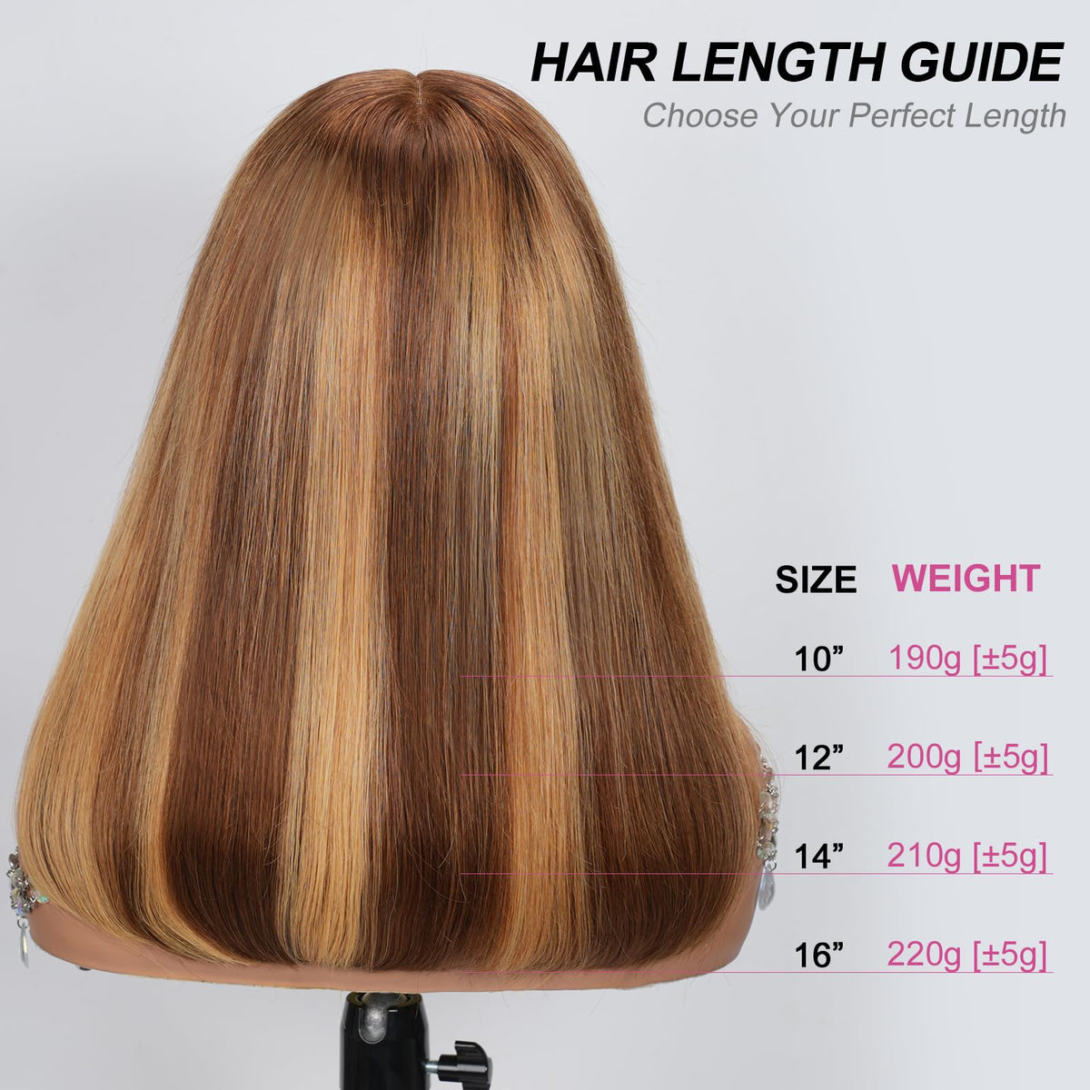 Smilenice pre-plucked honey blonde wig 12 inch ready to wear