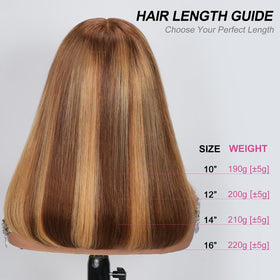 Smilenice pre-plucked honey blonde wig 12 inch ready to wear