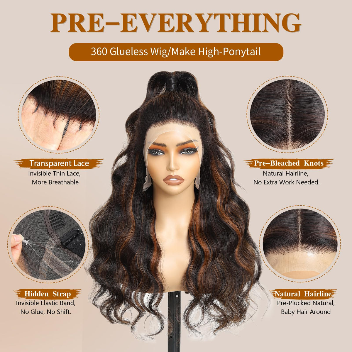 Smiles Grins glueless cap wig for easy, secure wear