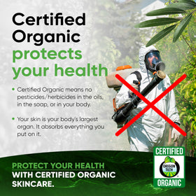 S.M.O.C. Skincare certified organic label visible on packaging.