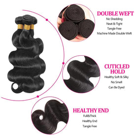 Smoothair three bundles pack demonstrates full density for voluminous styles.