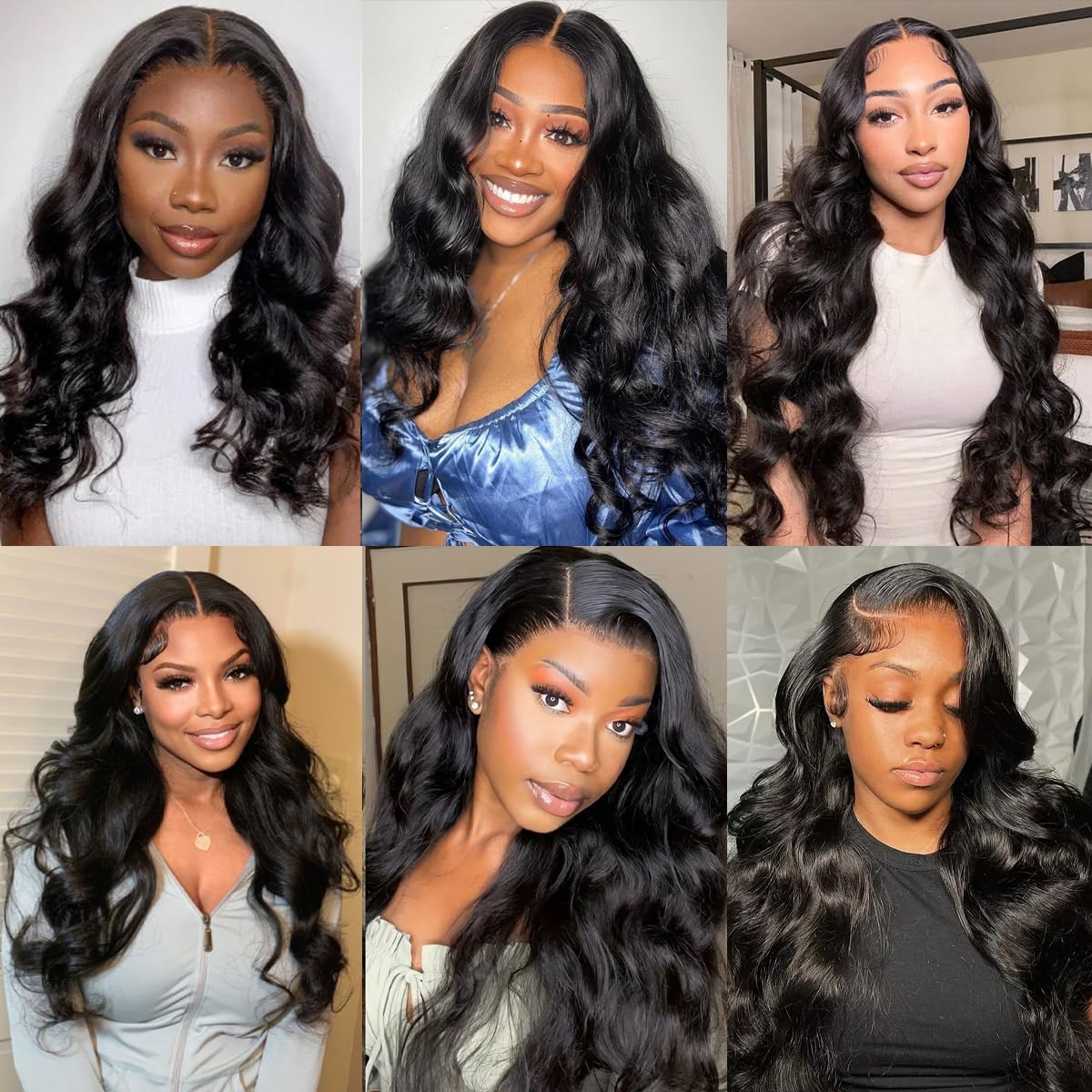 Smoothair Brazilian virgin hair packaging showing four bundles ready to use.