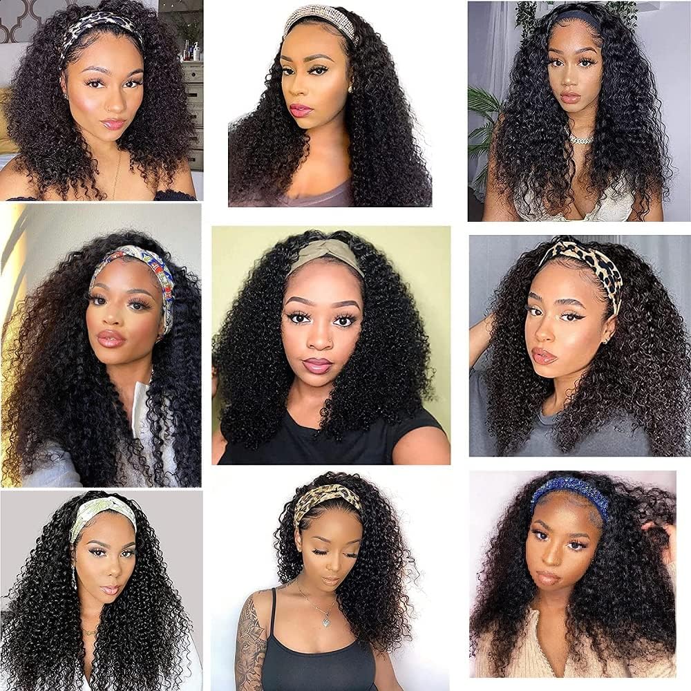 Brazilian virgin Remy hair in Smoothair headband wig for a soft, natural sheen.