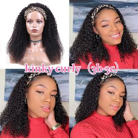 Smoothair headband wig glueless design offers quick wear without glue and skin-friendly application.