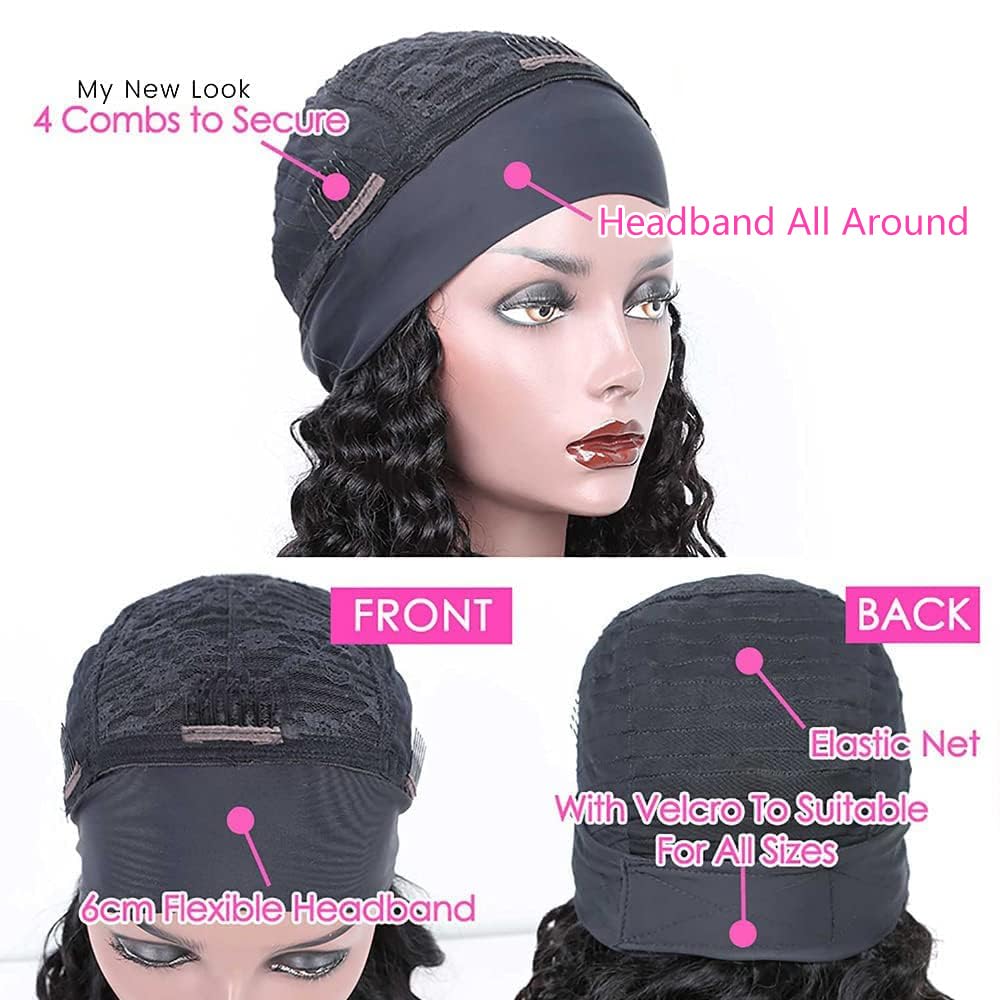 Includes wig cap, lashes, and headbands for a ready-to-wear look with Smoothair.