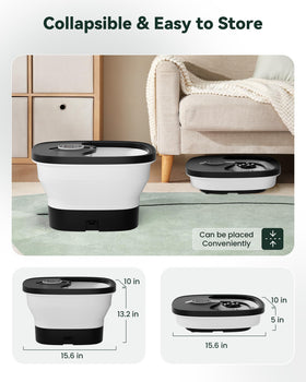 Snailax foot spa massager with multiple timers for customizable sessions.