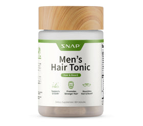 Snap Supplements Hair Growth Supplement bottle front for hair and beard growth support