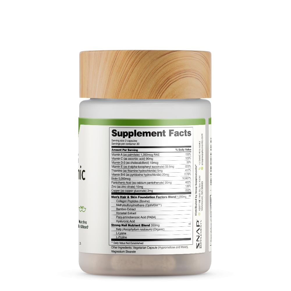 Snap Supplements ingredients collage collagen, kelp, bamboo, and horsetail for quality