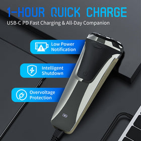 Snapbuy electric razor travel lock engaged in travel setup