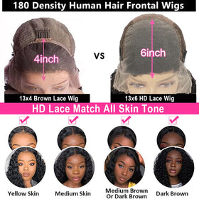 SNJON 13x6 HD lace front with deep parting for versatile styles