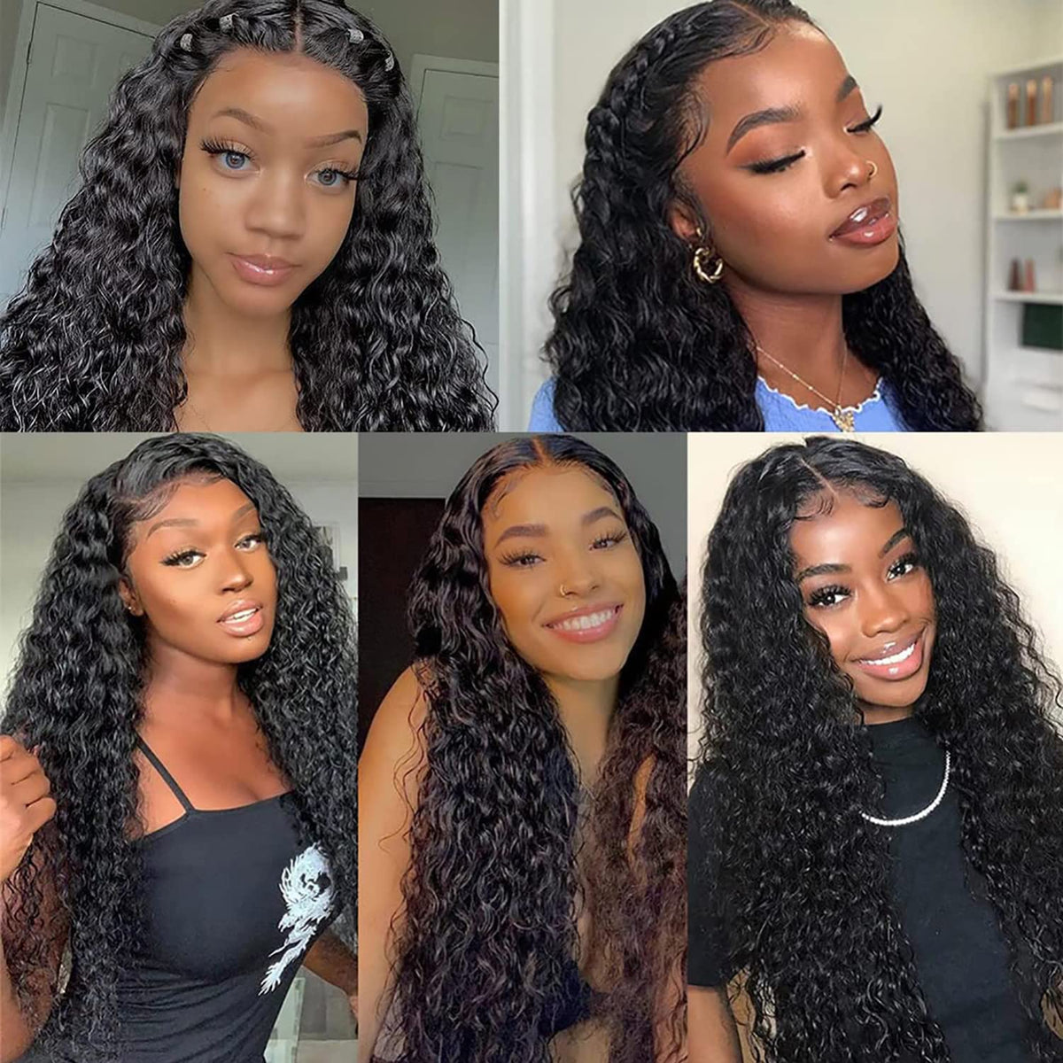 SNJON full 13x6 lace frontal wig enables flexible parting and styling