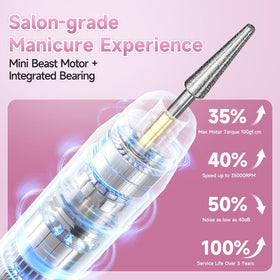 SnnyNyx 12-bit drill bit kit for versatile nail prep