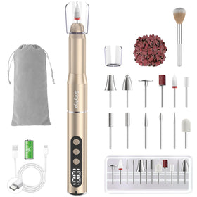 SnnyNyx cordless nail drill compact front view for on-the-go manicures