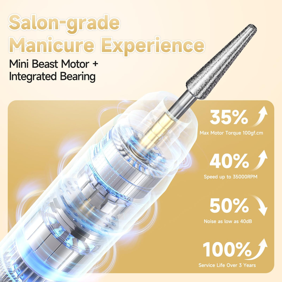 SnnyNyx nail drill 12-bit set enables versatile nail prep and removal