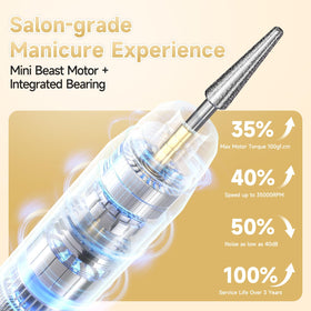 SnnyNyx nail drill 12-bit set enables versatile nail prep and removal