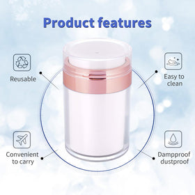 Snowso airless jar acrylic body offers durability with light weight