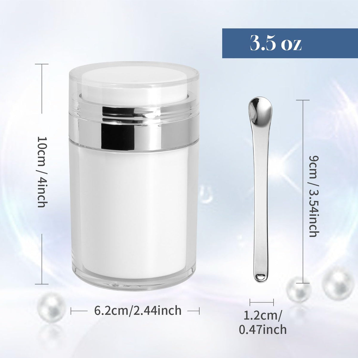 Snowso cosmetic spatula included for clean, convenient application.