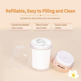 Snowso cosmetic spatula included with rosegold jar for precise application