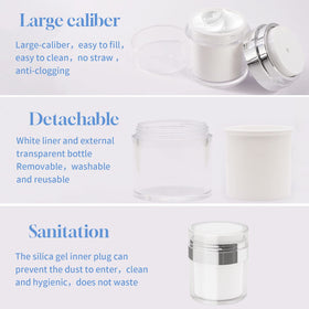 Snowso durable acrylic silver containers for daily use.