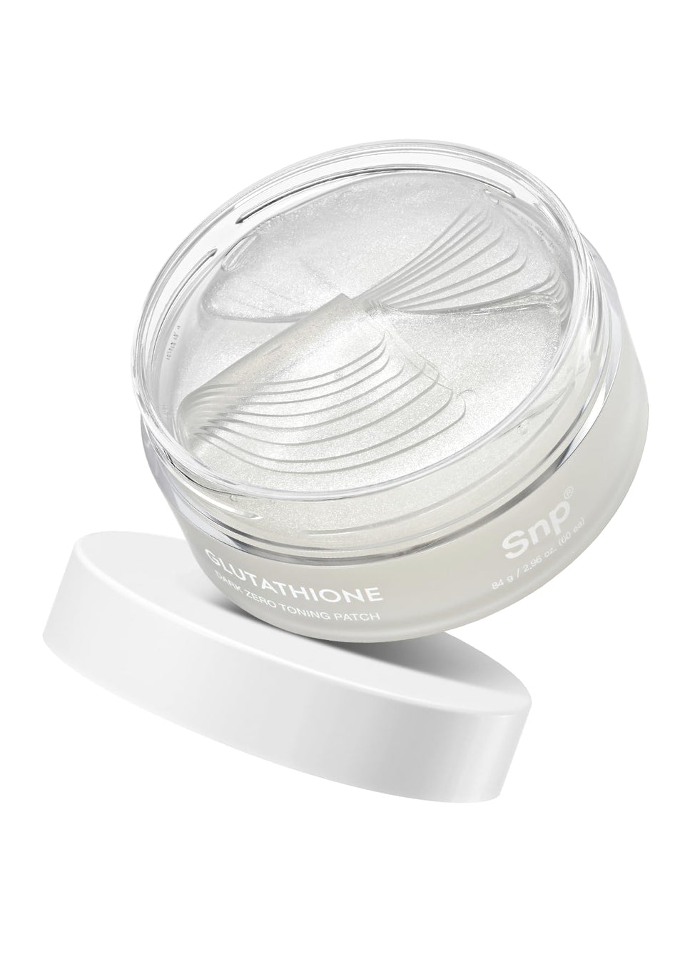SNP eye patch packaging showing 60 patches for brightening and hydration.