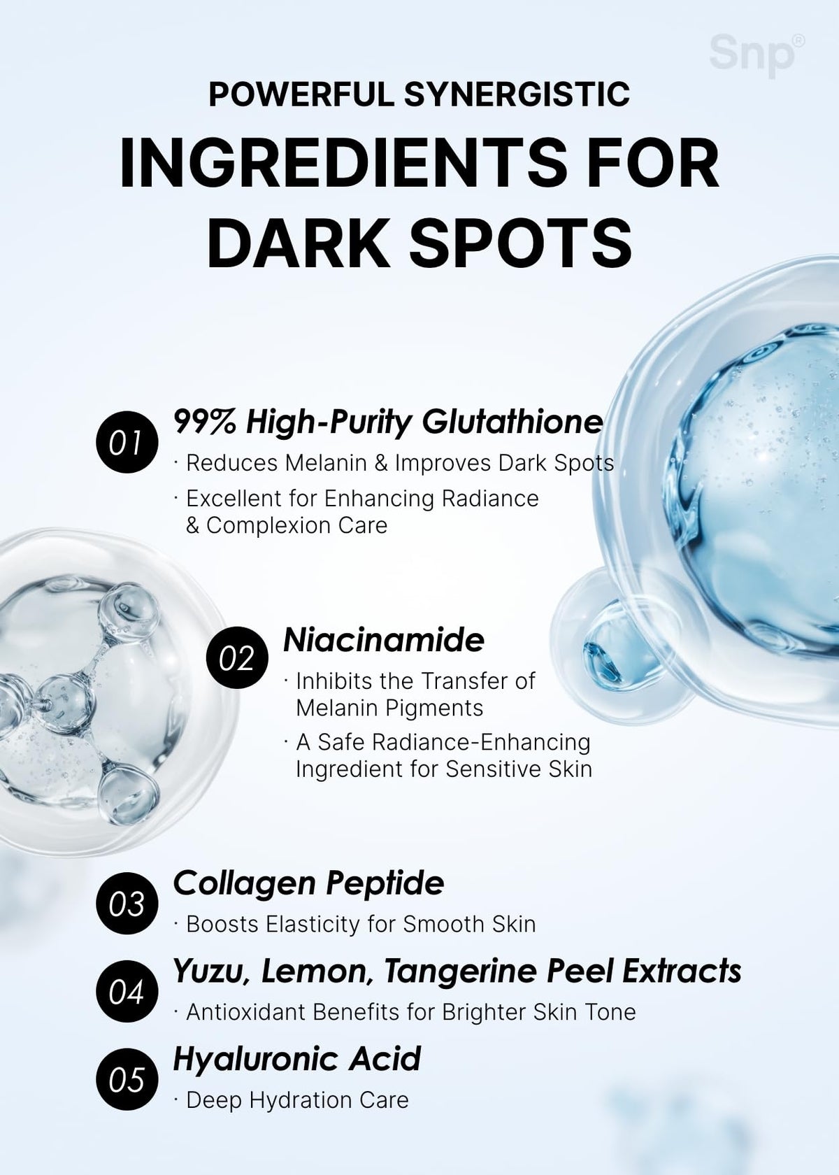 SNP multi-area application patch suitable for eyes cheeks and forehead.