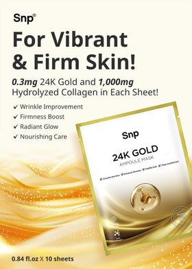 SNP skin-tightening and hydration sheet mask close-up for a firmer, more hydrated look