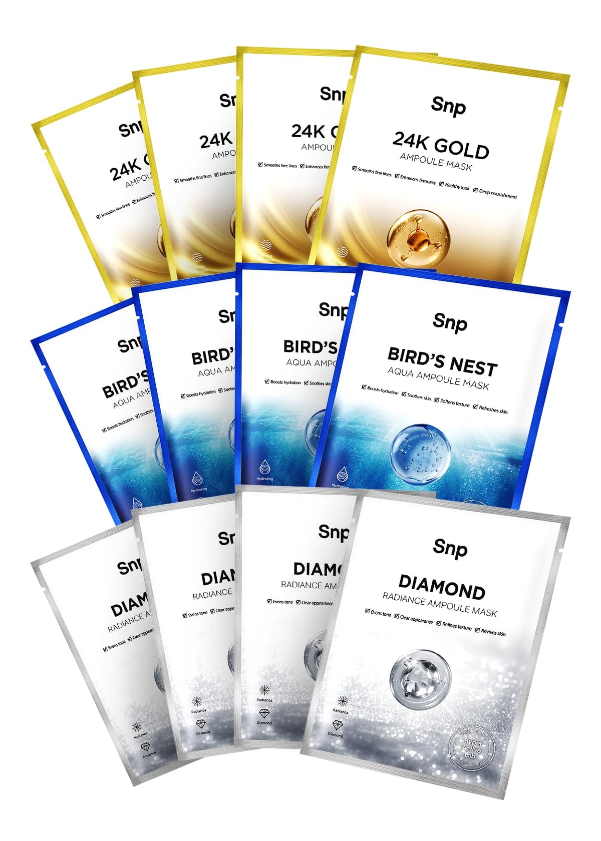 SNP Bird Nest sheet mask delivers deep hydration for stressed, sensitive skin.