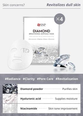 SNP Cellulose sheet masks ensure close adherence and gentle care.
