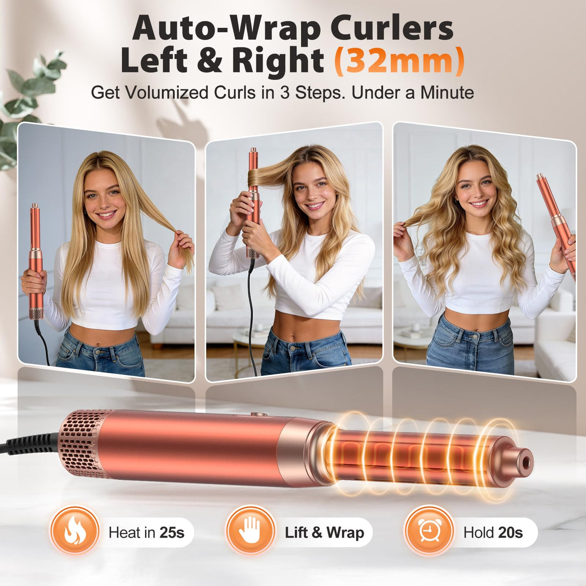 SnugLuv detachable hot air brush offers flexible, multi-look styling.