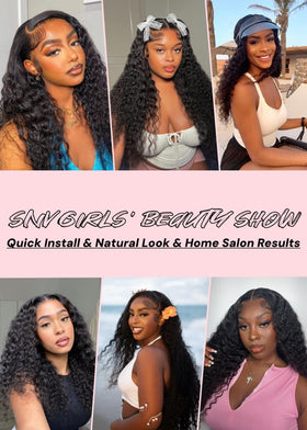 SNV Game Changer 5x5 closure wig 24-inch length with 220 density for full volume