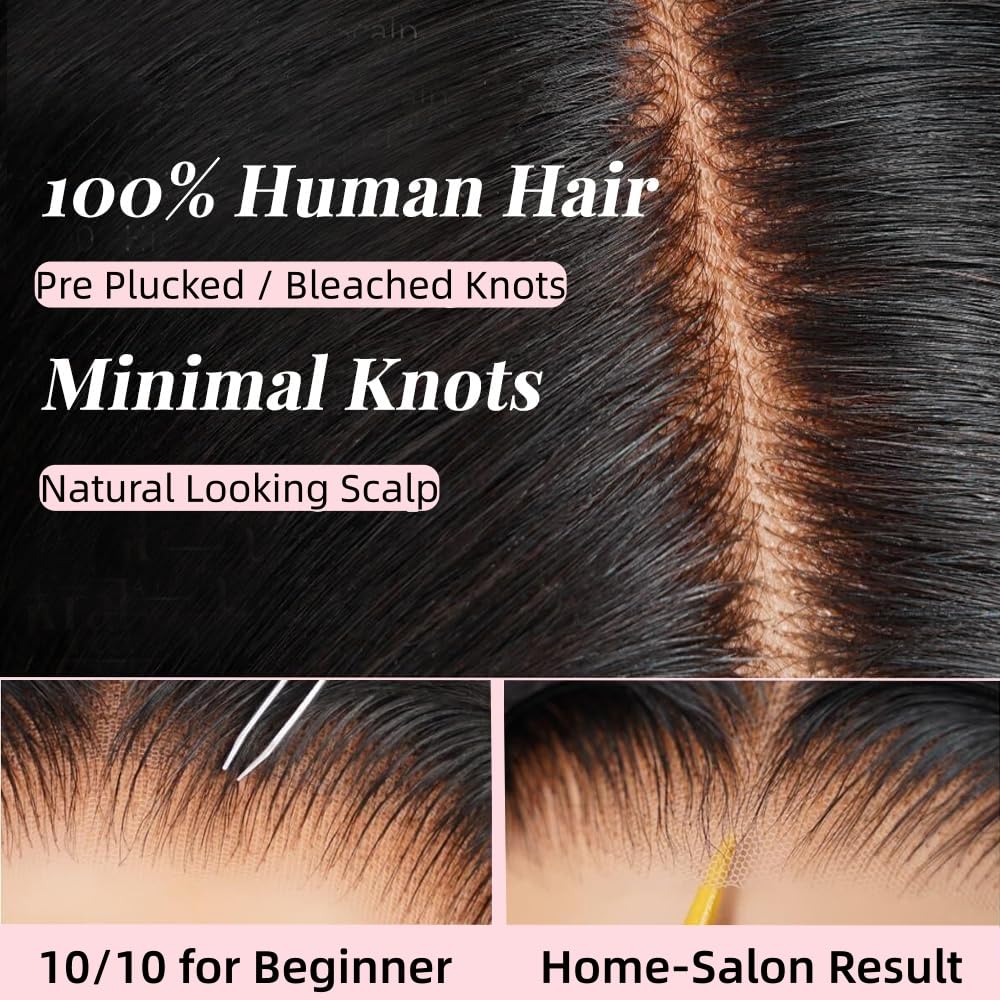 SNV Game Changer 5x5 closure wig pre-plucked with bleached knots for easy styling