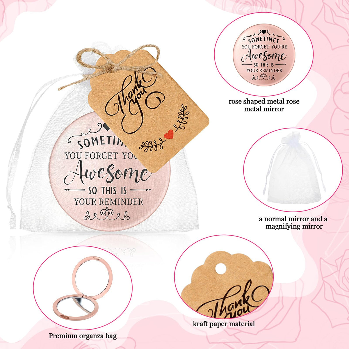 Soaoo organza bag provides delicate protection and presentable packaging.