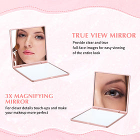 Soaoo thank you card with wedding mirror combination for guest keepsakes