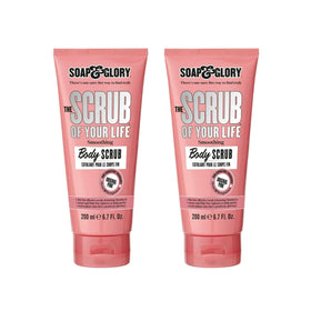 Soap & Glory Original Pink Scrub Of Your Life bottle front for smoother skin.