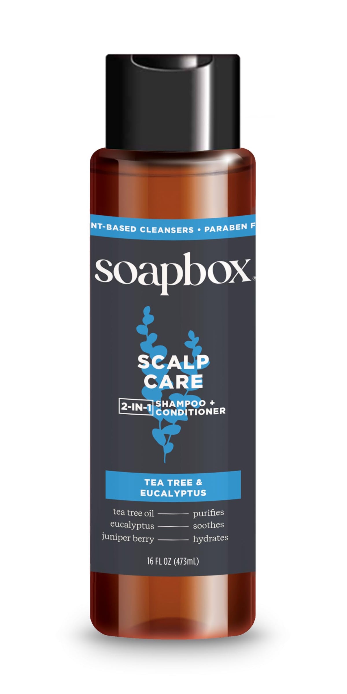 Soapbox bathroom shelf display with packaging and branding