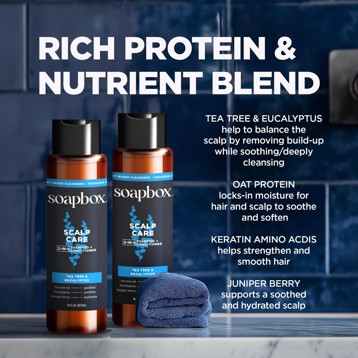 Soapbox conditioner application shows easy 2-in-1 use